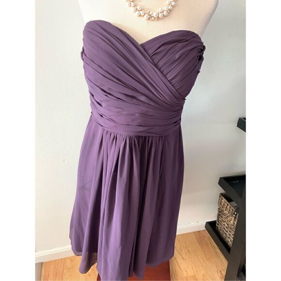 Bill Levkoff Dresses & Skirts - Bill Levkoff Purple strapless dress size 14